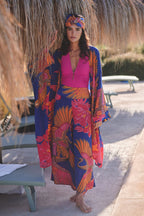 Grande Kimono, Crane Cobalt