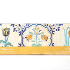 Lasinaluset Delft Tiles, tulppaani, 6 kpl