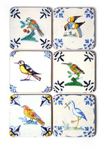 Lasinaluset Delft Blue Tiles, Linnut