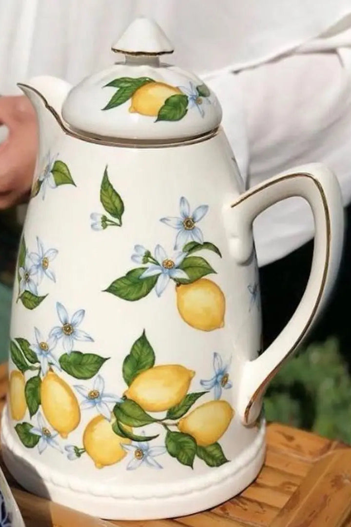 Posliinitermoskannu Sicilian Lemon, Sitruunakuvio