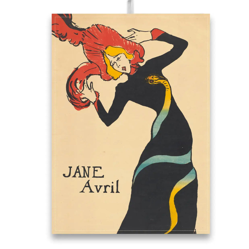 Keittiöpyyhe, Toulouse-Lautrec, Jane Avril