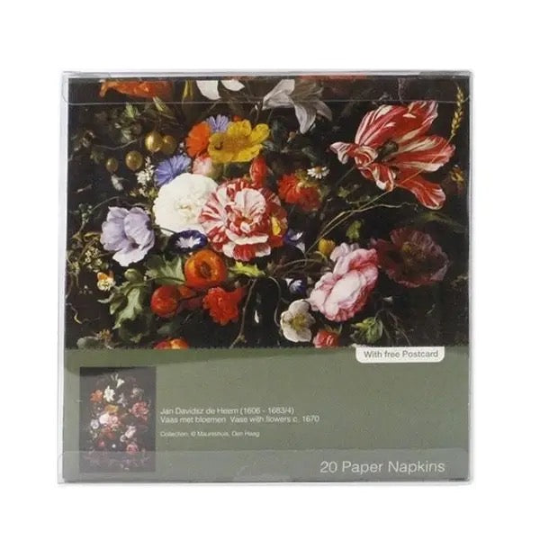 Servetit, Flower Still Life, De Heem