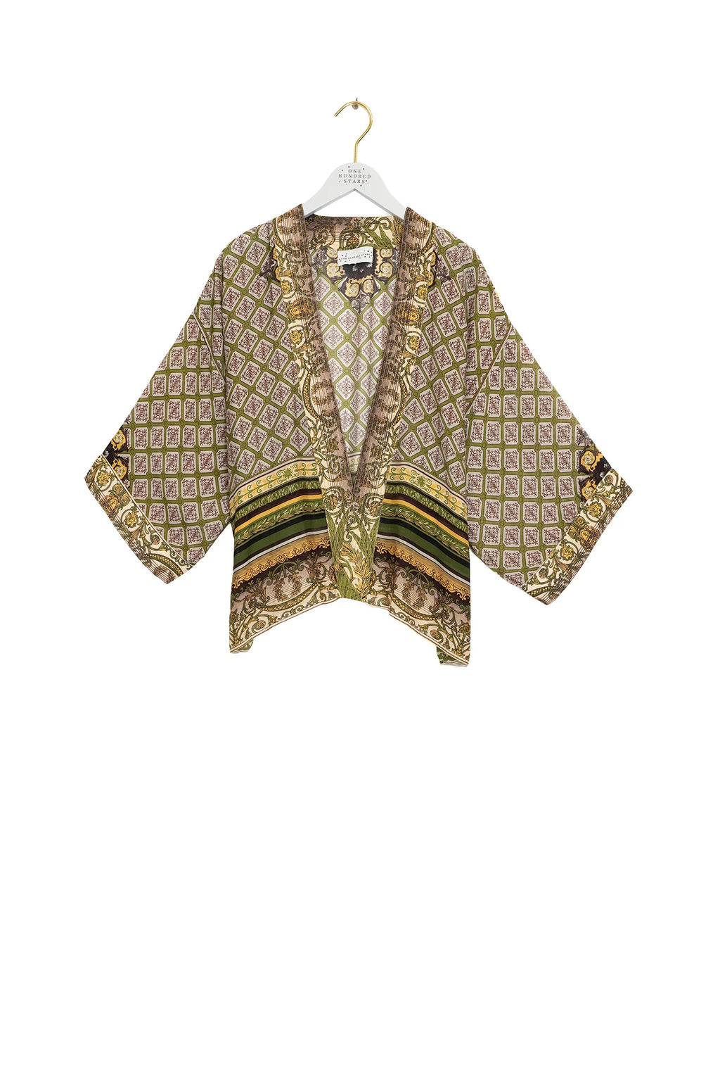 Amulet Green Mini Kimono