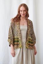 Amulet Green Mini Kimono