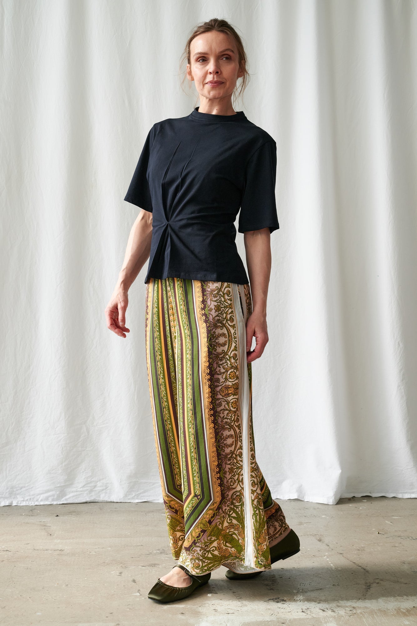 Palazzo Pants, Amulet Green