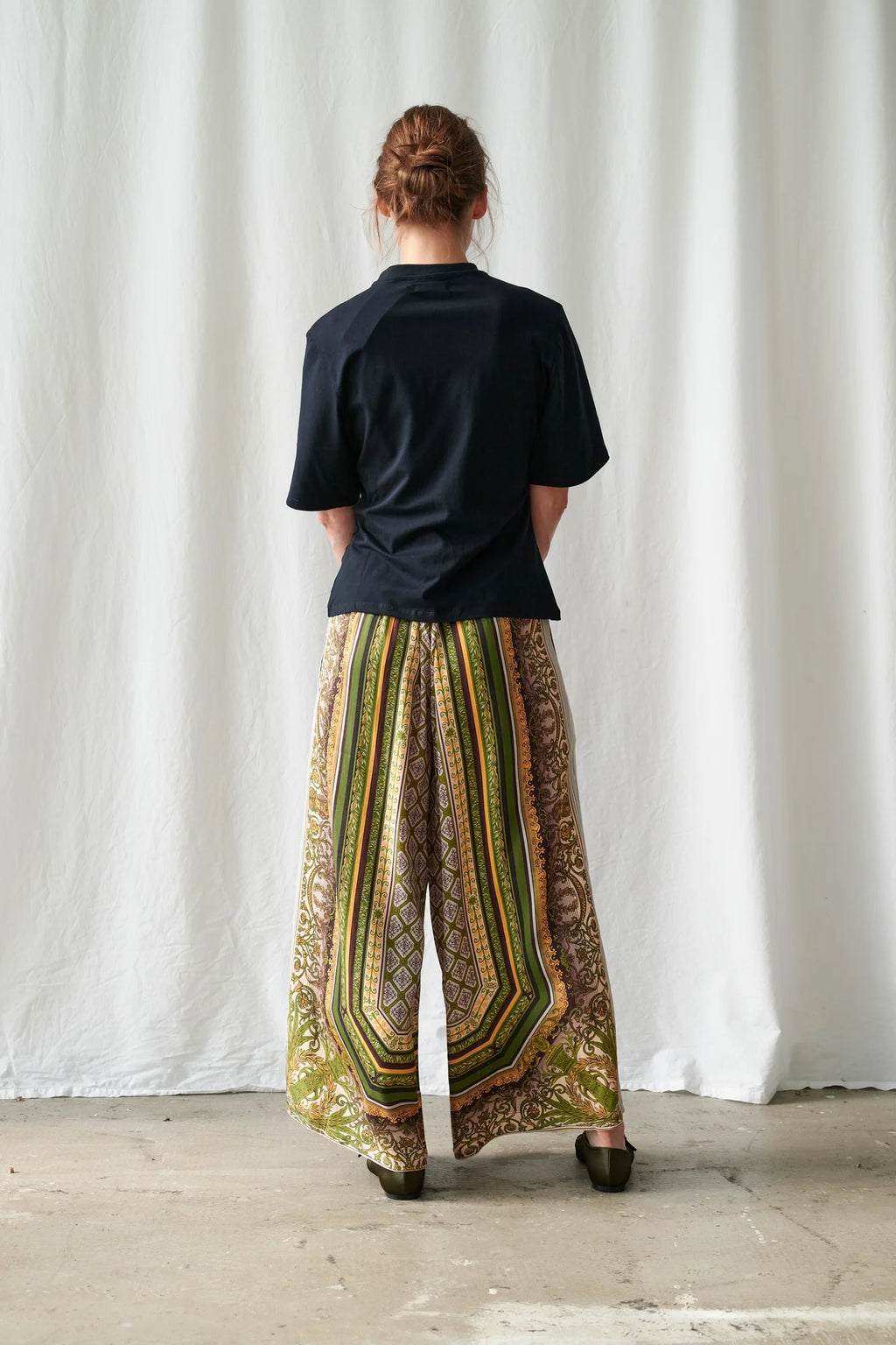 Palazzo Pants, Amulet Green