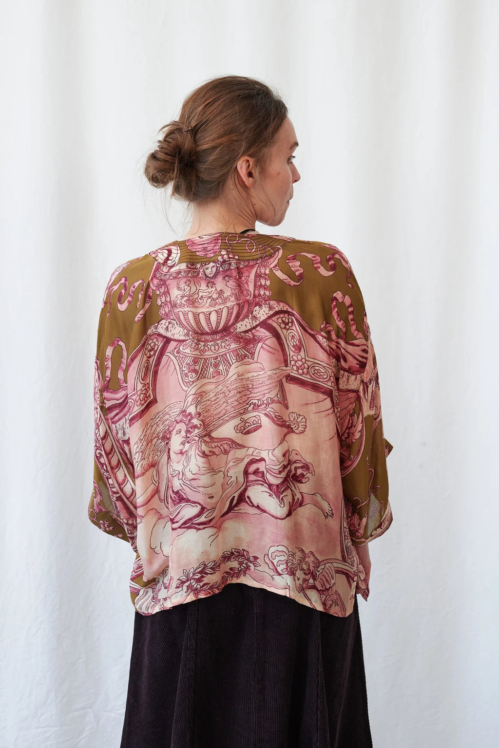 Angels Olive Mini Kimono