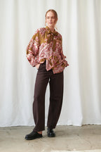Pussy Bow Blouse, Angels Olive