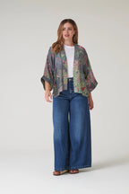 Mini Kimono, Boho Garden Grey