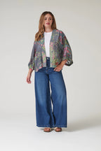 Mini Kimono, Boho Garden Grey