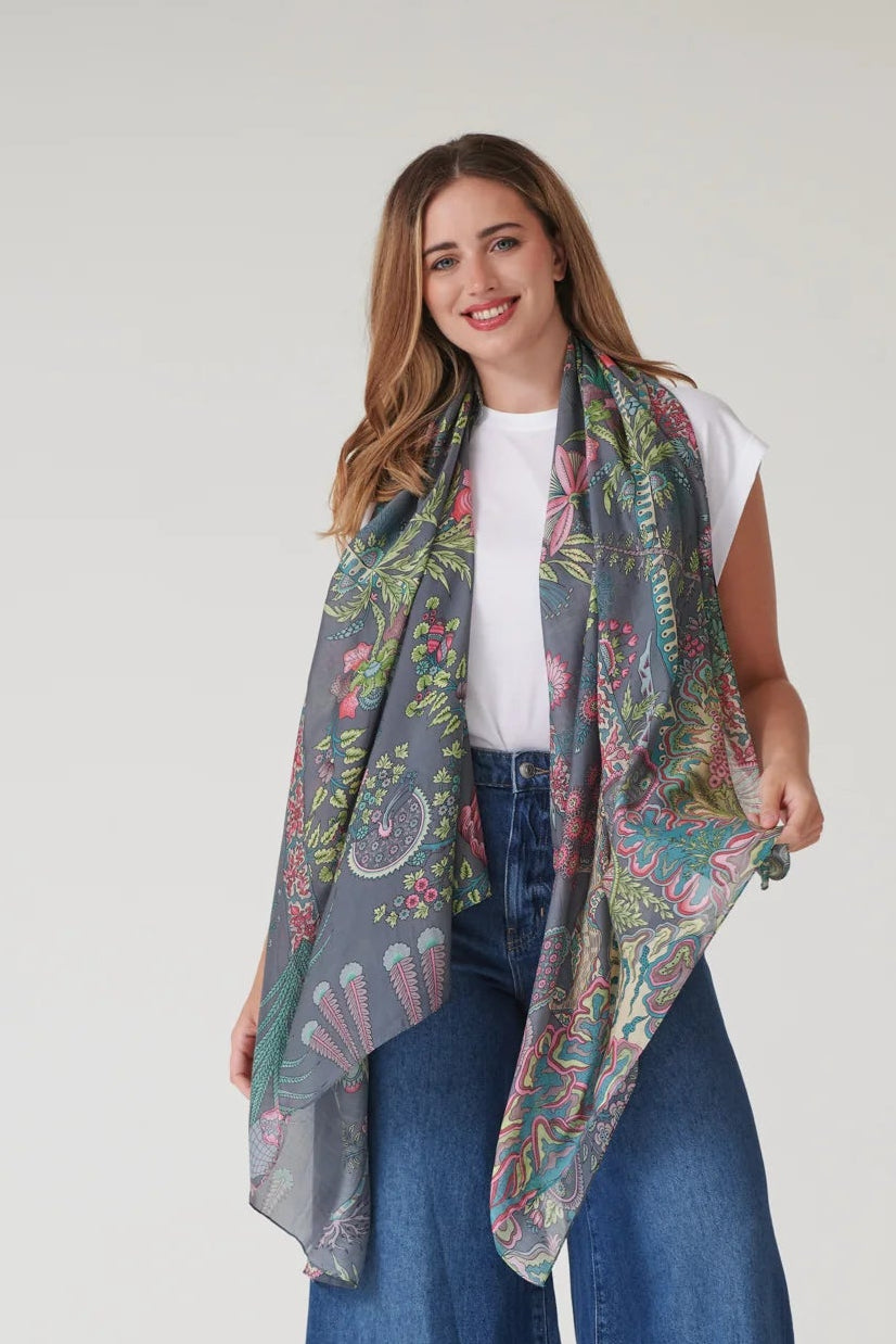 Huivi, Boho Garden Grey