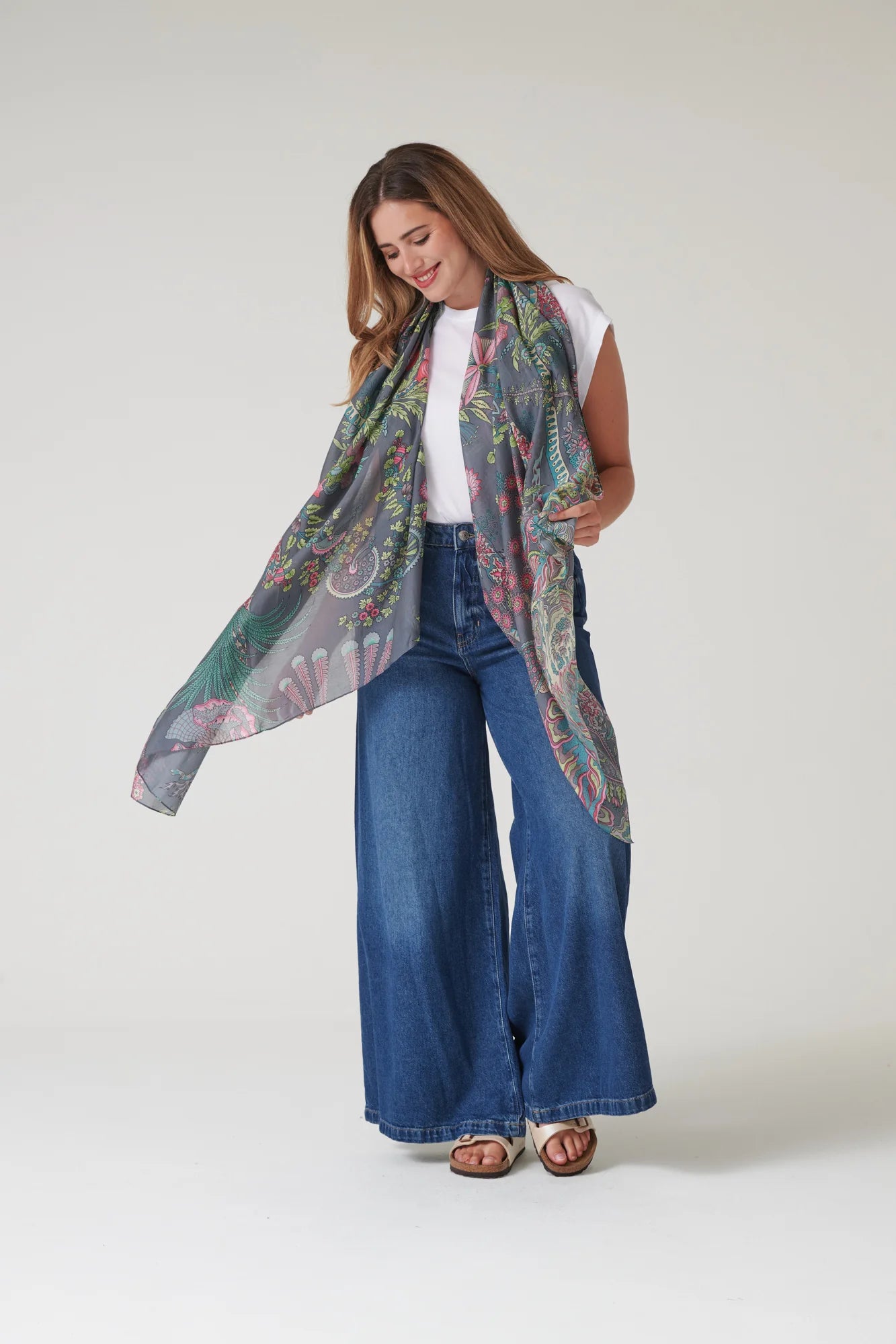 Huivi, Boho Garden Grey