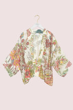 Mini Kimono, Boho Garden Ecru