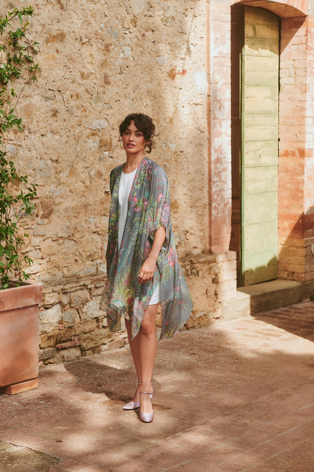 Throwover, Boho Garden Grey