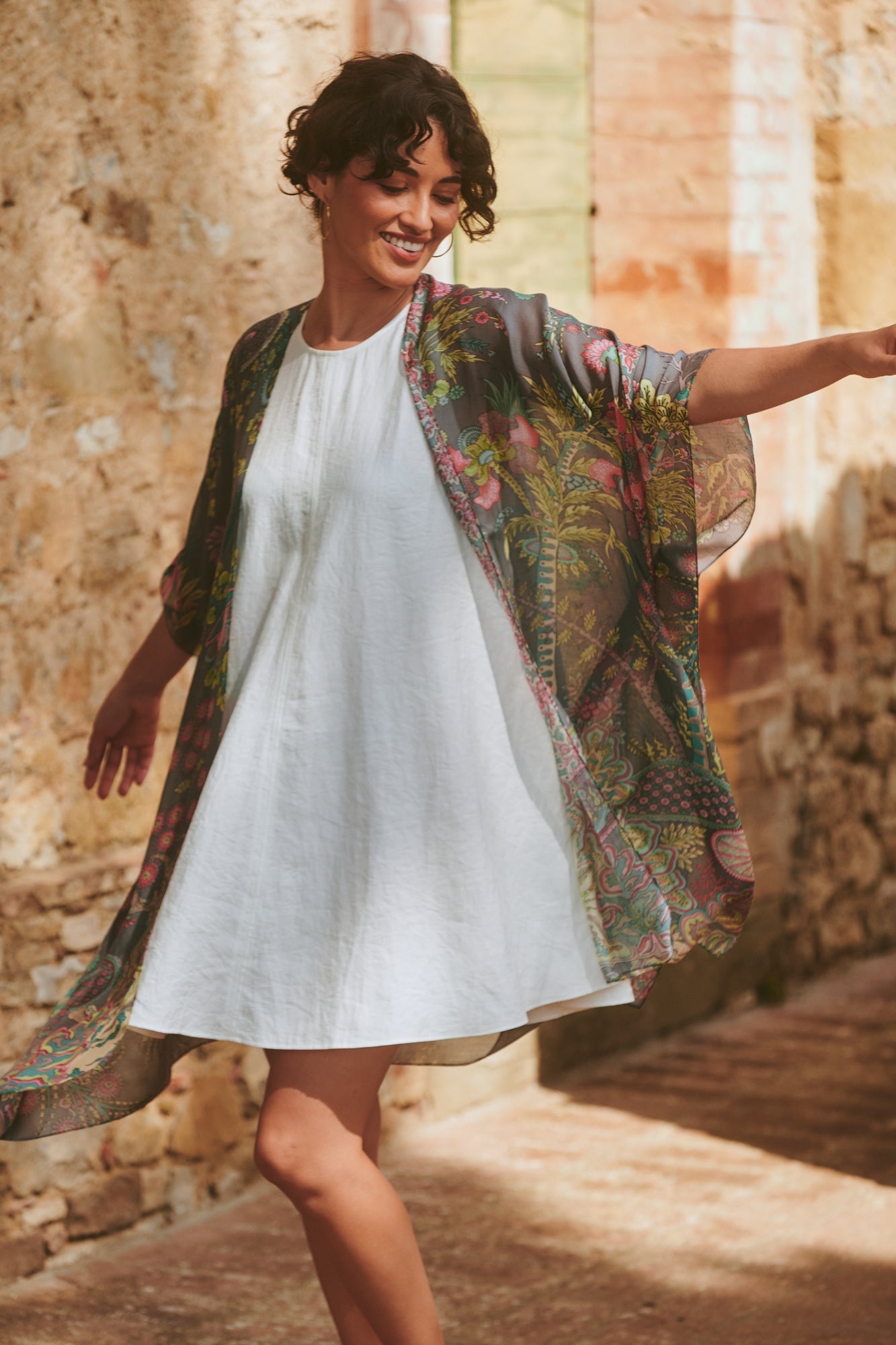 Throwover, Boho Garden Grey