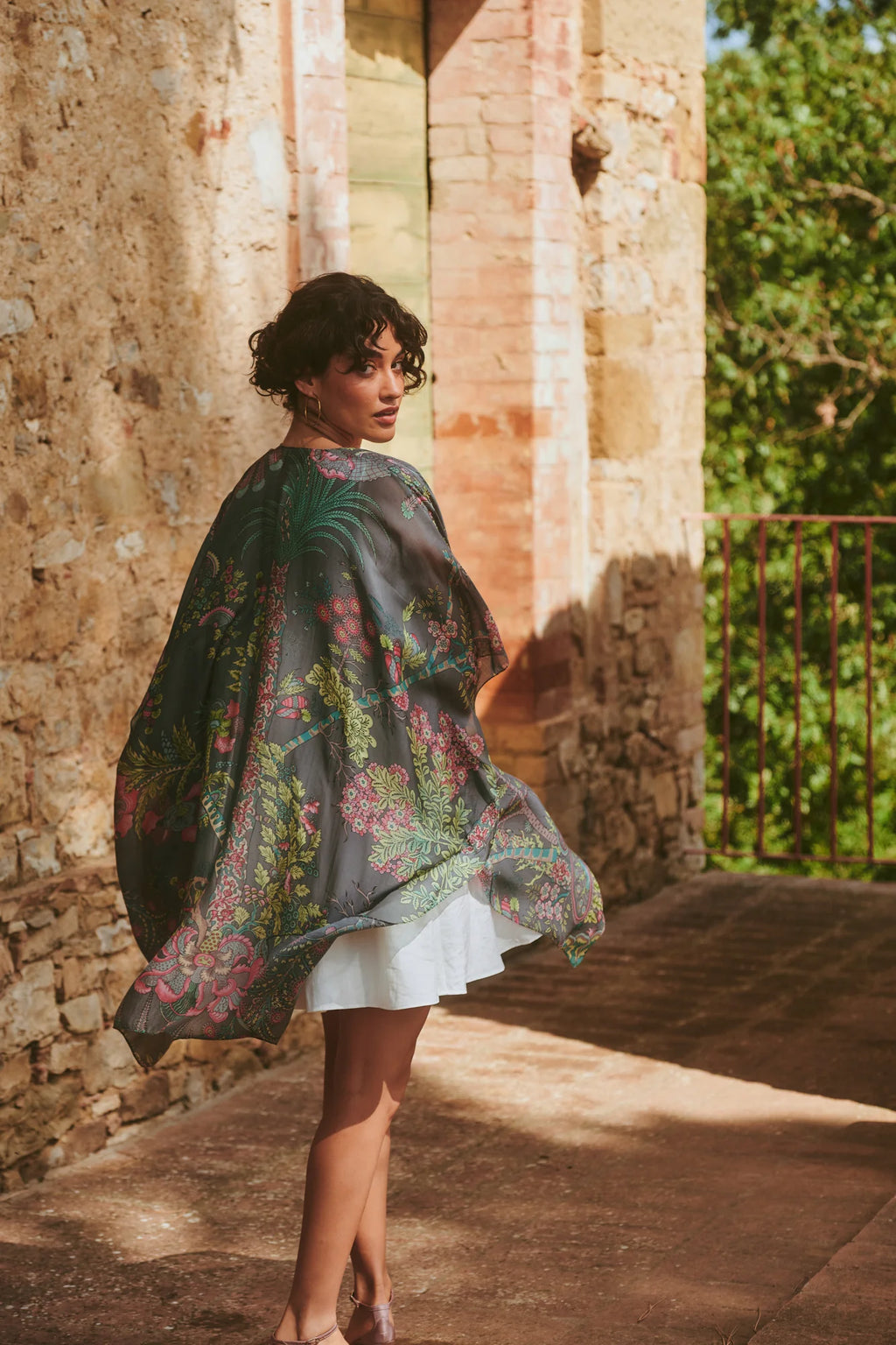 Throwover, Boho Garden Grey