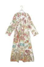 Pinch Pleat Dress, Boho Garden Ecru