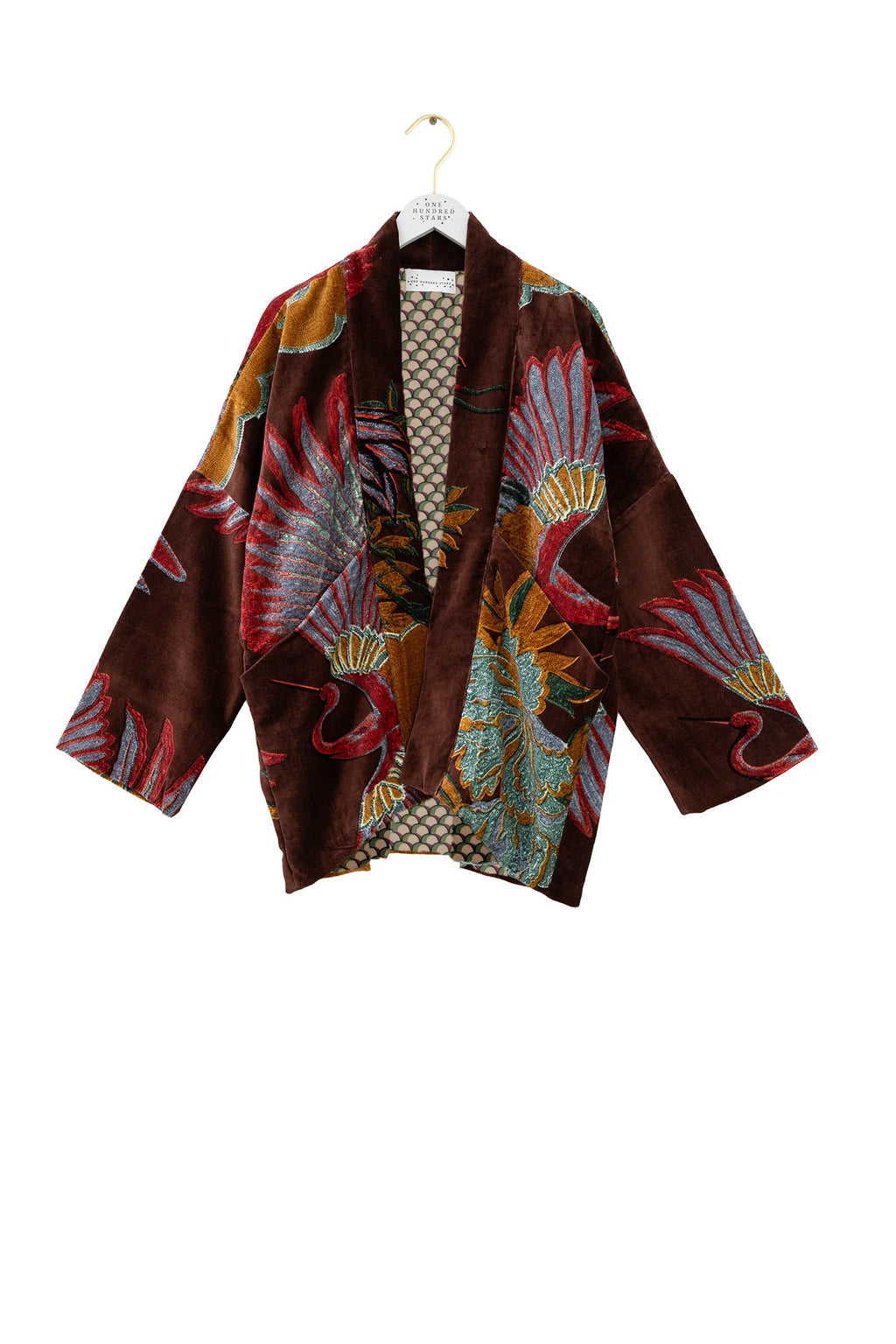 Velvet Pocket Jacket, Crane Brown
