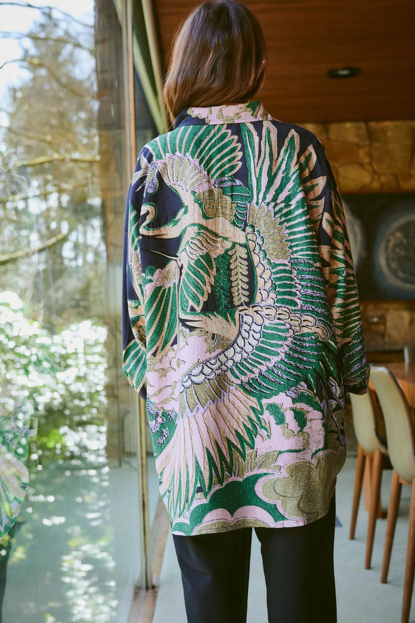 Oversized Shirt, Crane Emerald