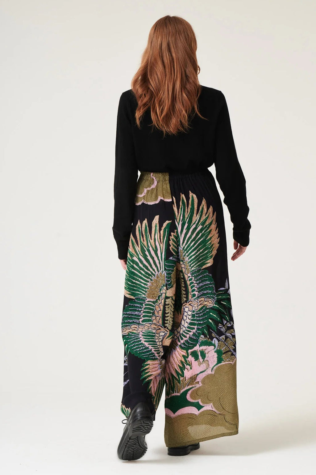 Palazzo Pants, Crane Emerald