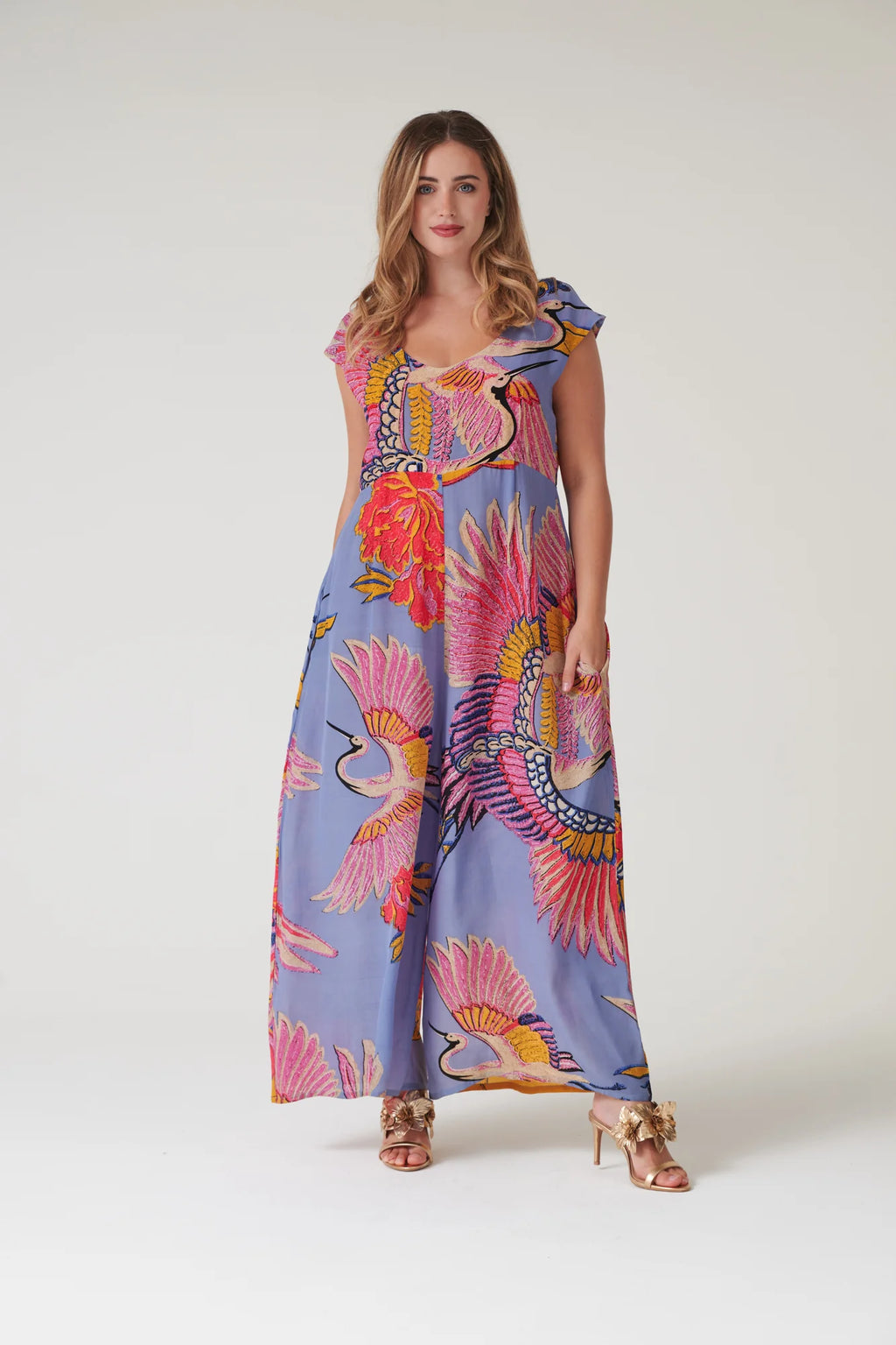 Jumpsuit, Crane Periwinkle