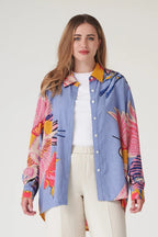 Oversized Shirt, Crane Periwinkle