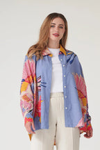 Oversized Shirt, Crane Periwinkle