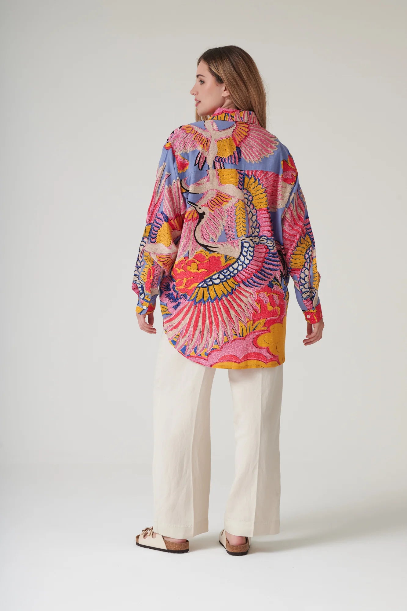 Oversized Shirt, Crane Periwinkle