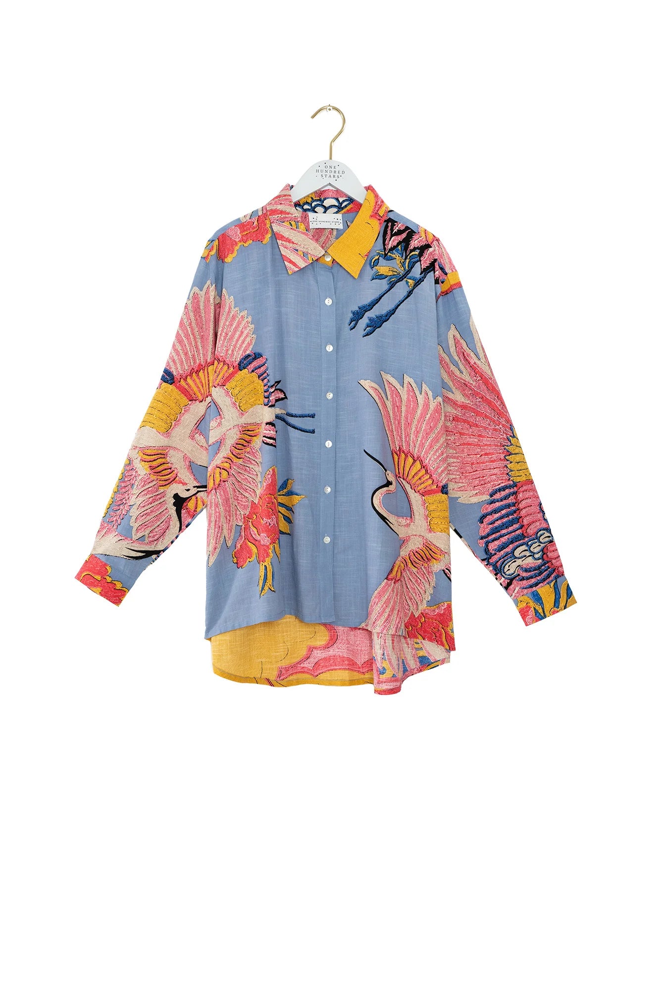 Oversized Shirt, Crane Periwinkle