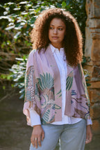 Mini Kimono, Crane Plaster Pink