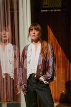 Mini Kimono, Crane Plum