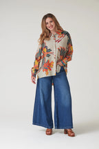 Oversized Shirt, Crane Stone