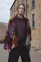Velvet Pocket Jacket, Crane Brown