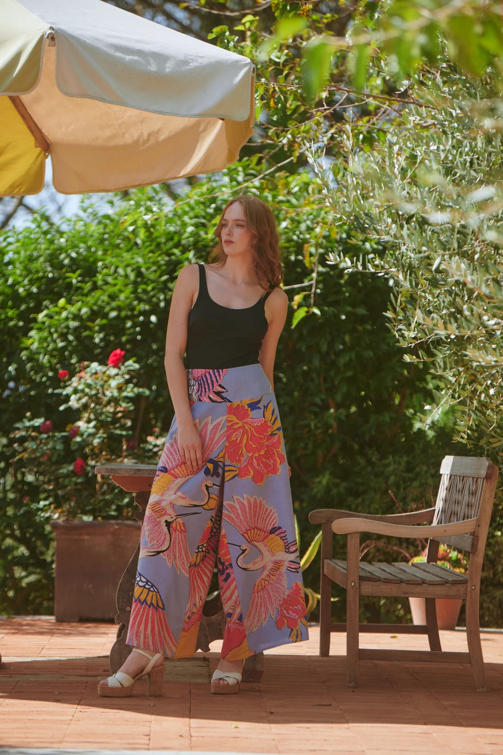 Palazzo Pants, Crane Periwinkle