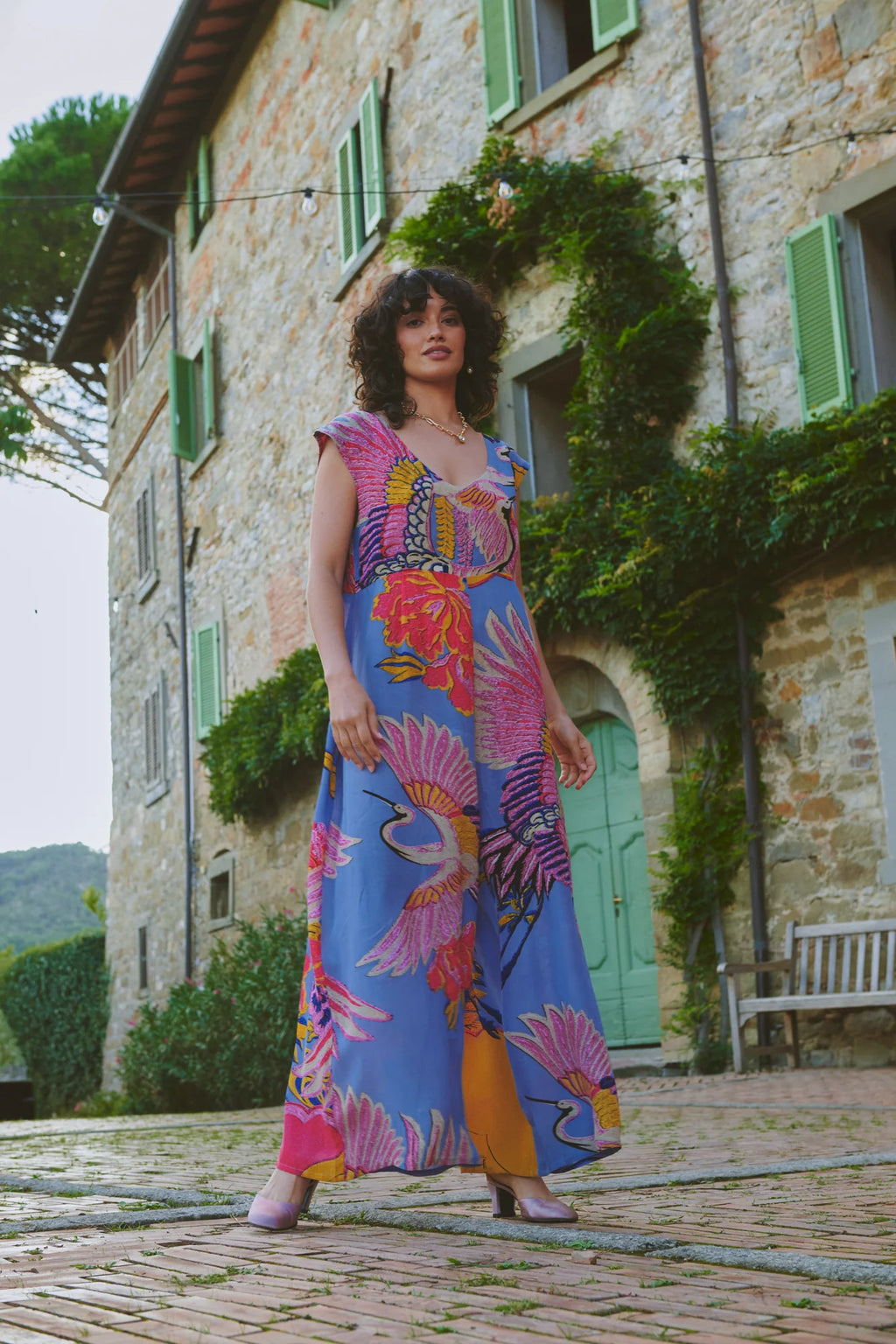 Jumpsuit, Crane Periwinkle