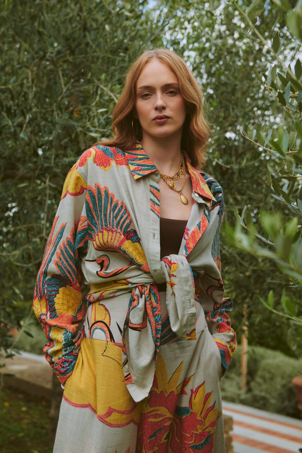 Oversized Shirt, Crane Stone