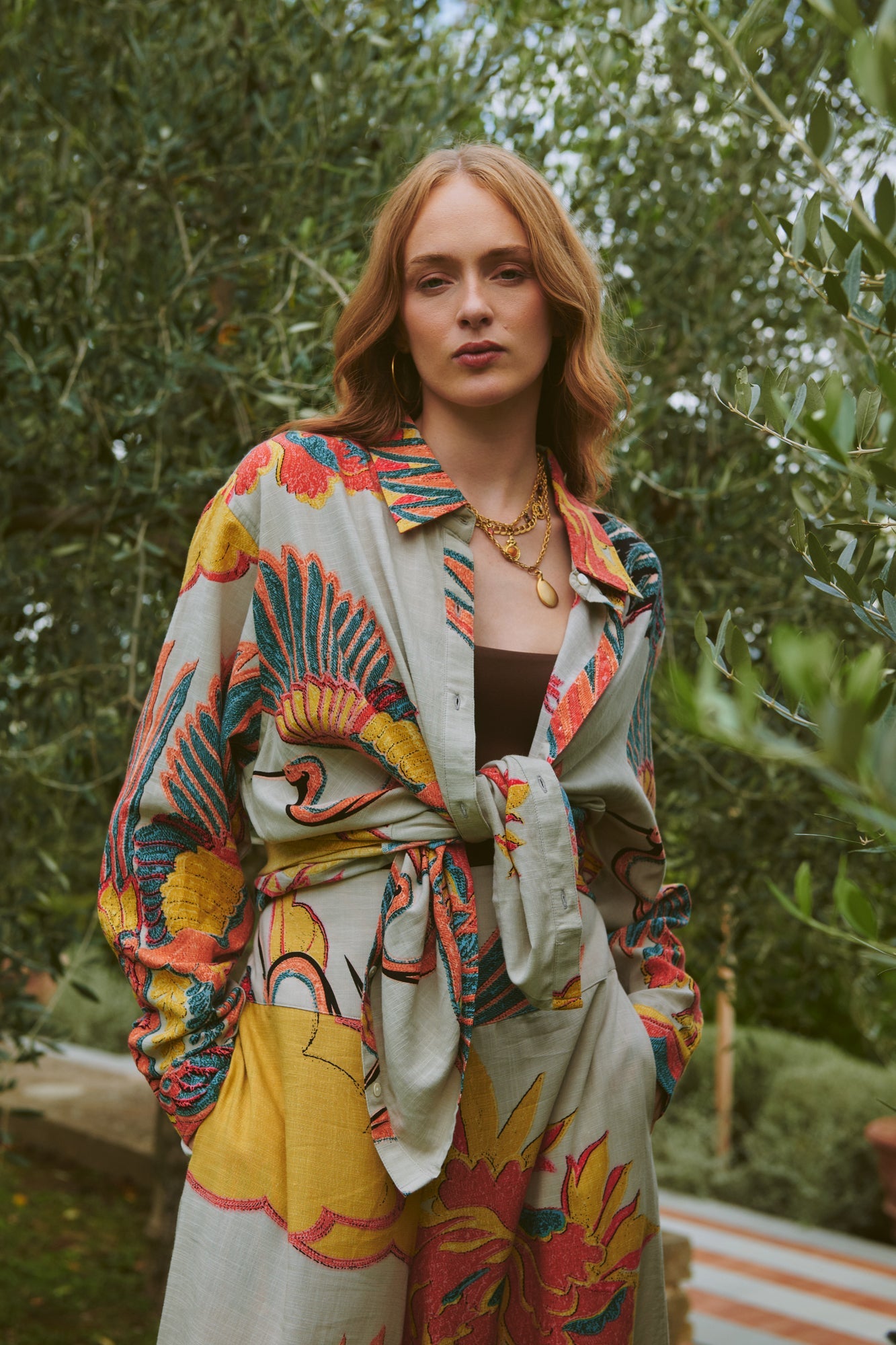 Oversized Shirt, Crane Stone