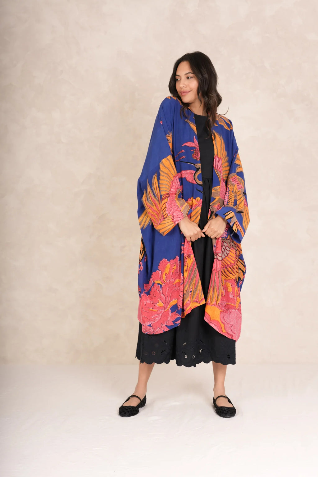 Grande Kimono, Crane Cobalt
