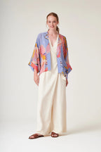 Mini Kimono, Crane Periwinkle