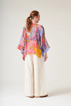 Mini Kimono, Crane Periwinkle