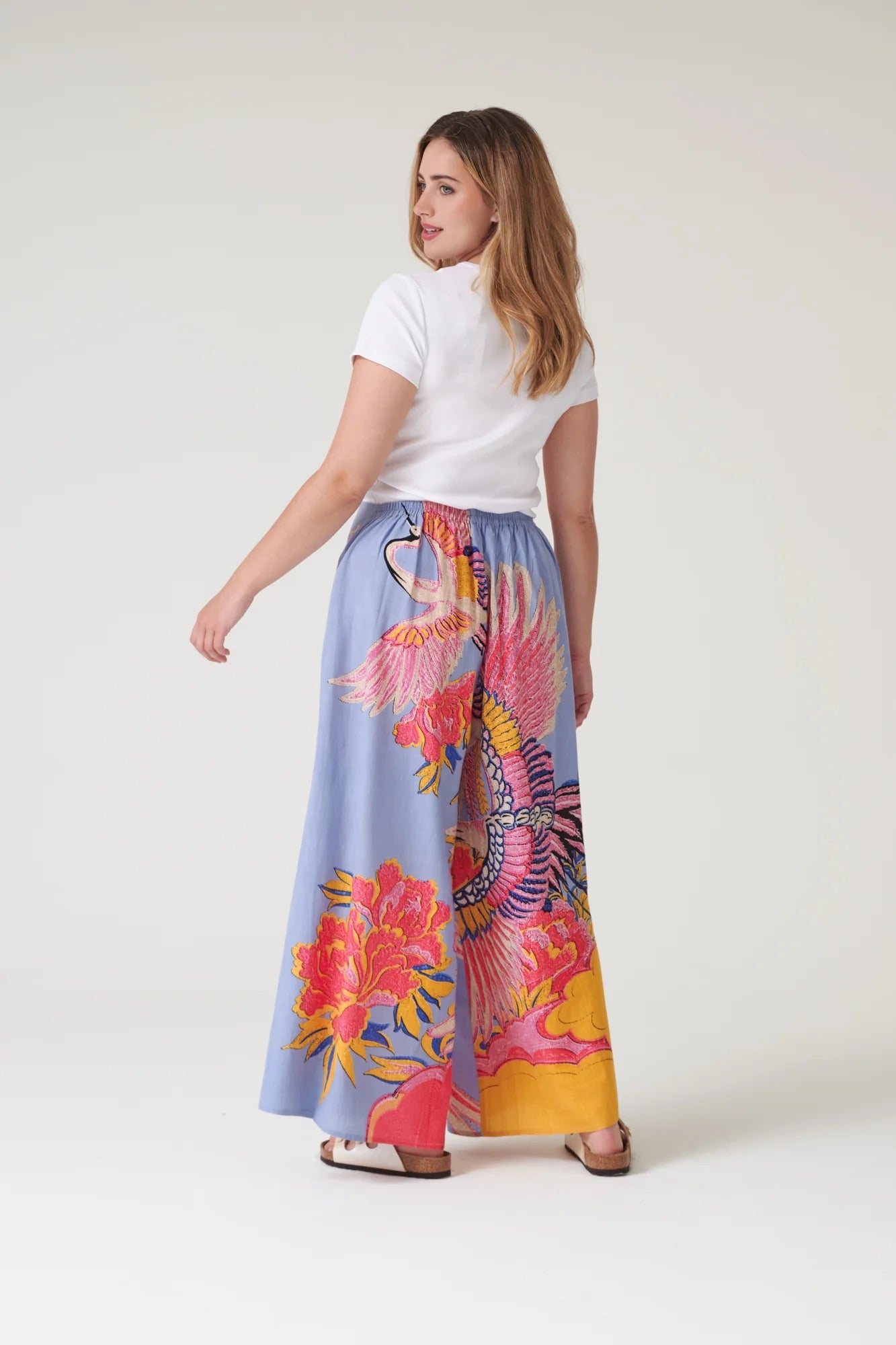 Palazzo Pants, Crane Periwinkle