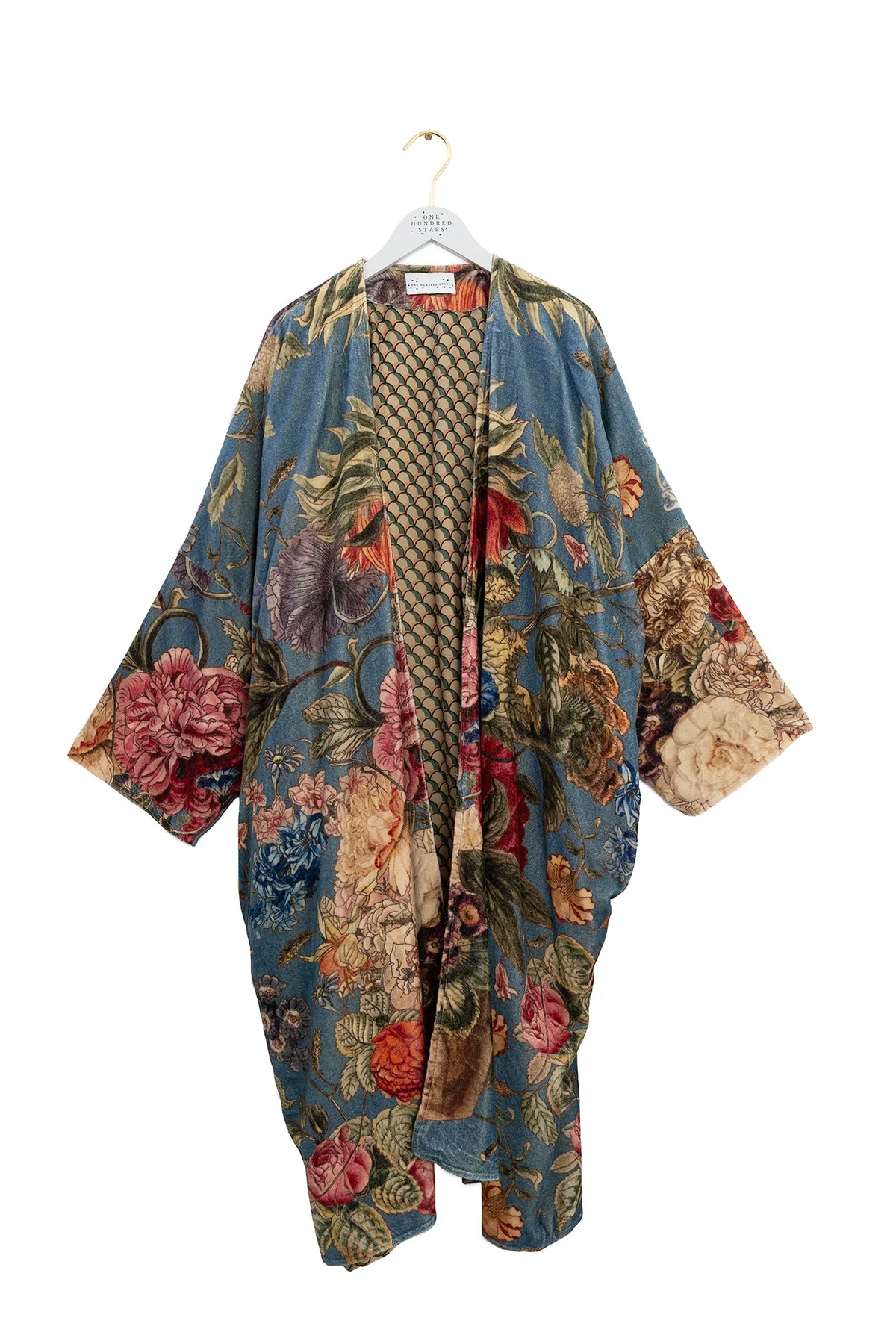 Velvet Grande Kimono, Primula Blue