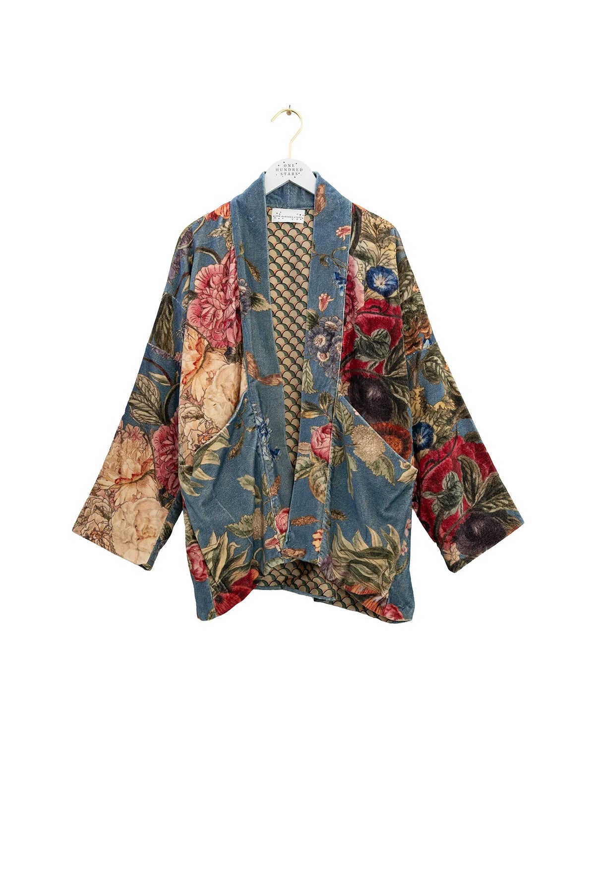 Velvet Pocket Jacket, Primula Blue