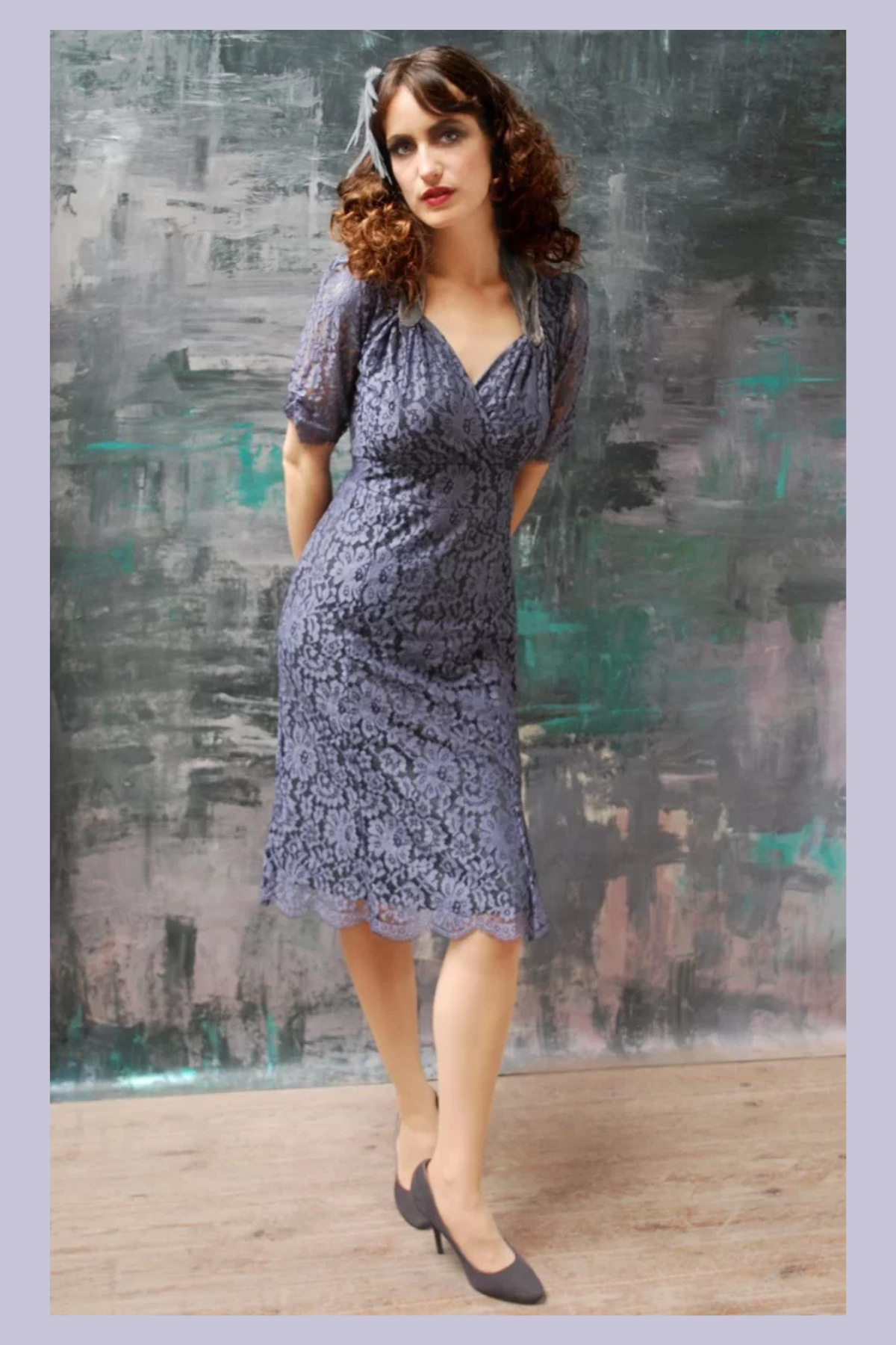 Pitsimekko Eliza, koko 42, Amethyst Flower