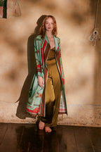 Gown, Fleur De Lys Aqua