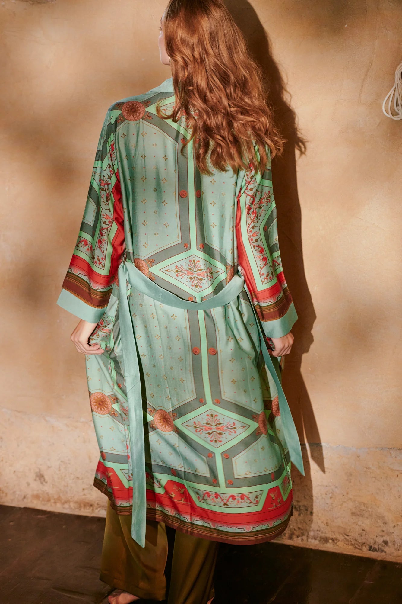 Gown, Fleur De Lys Aqua
