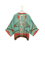 Fleur De Lys Aqua Mini Kimono