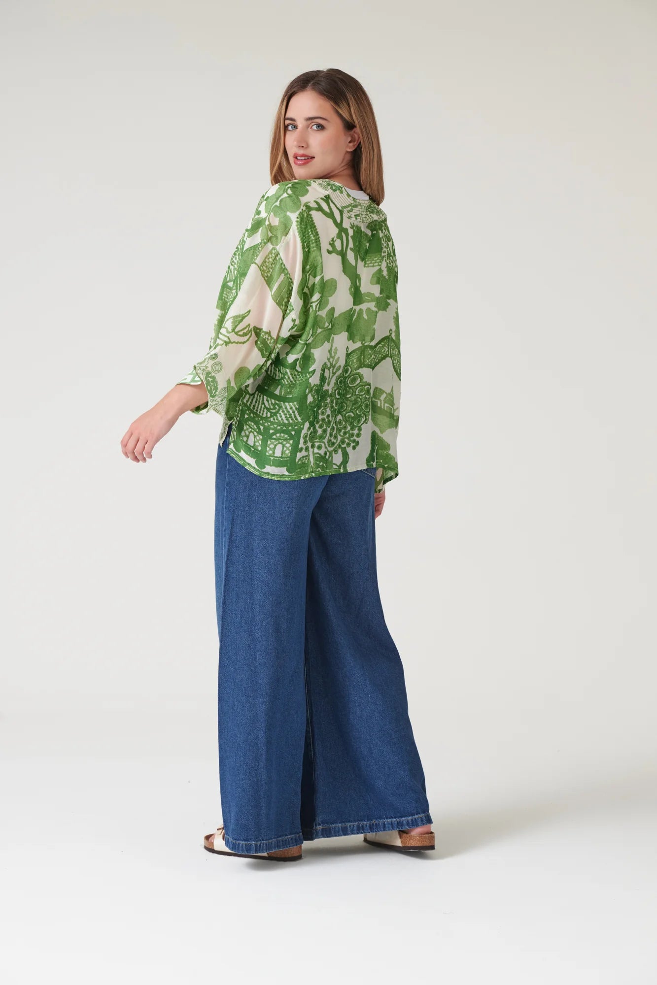 Mini Kimono, Giant Willow Green