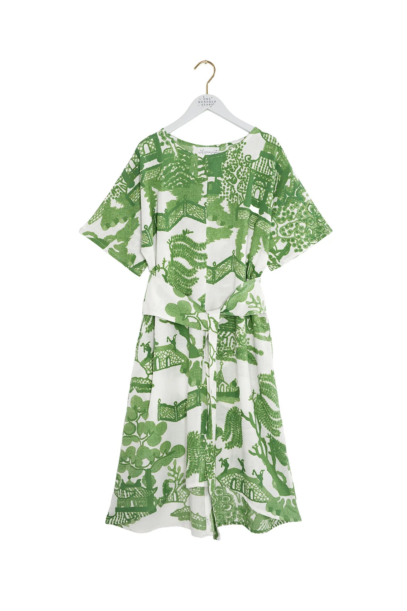 Obi Dress, Giant Willow Green