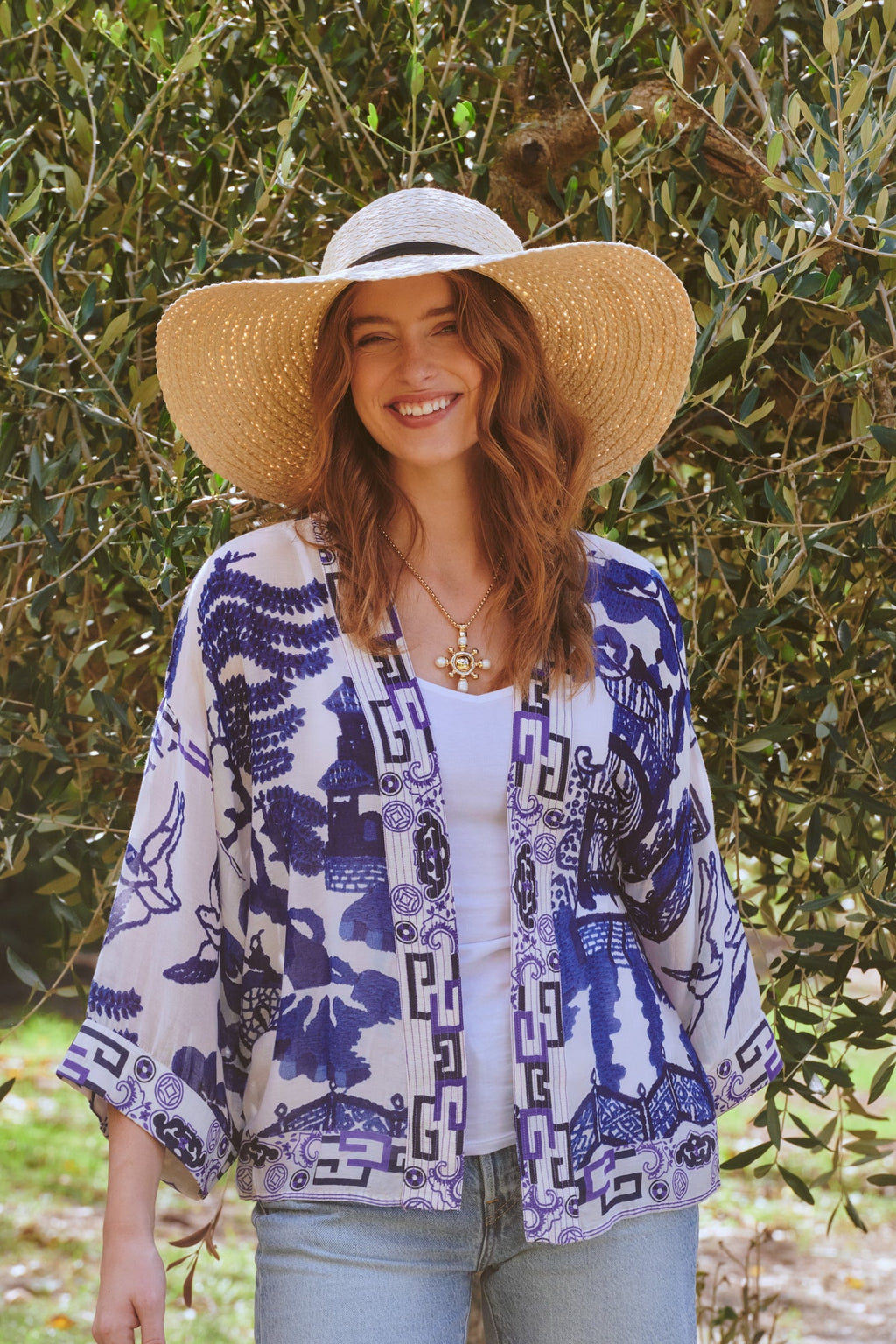 Mini Kimono, Giant Willow Blue